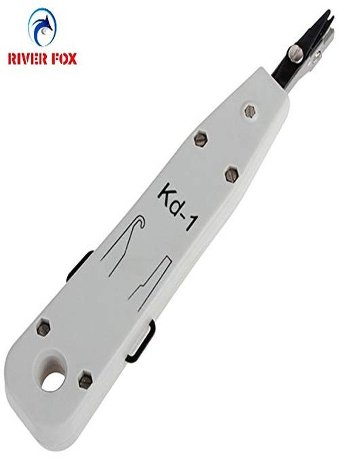 RIVER FOX Punch Down Tool for Network Cable CAT5E CAT6 RJ45 RJ11 - Low-Impact Punch, Cushioned Grip, Durable Construction, Precision Cutting, High-Speed Installation - Image 5